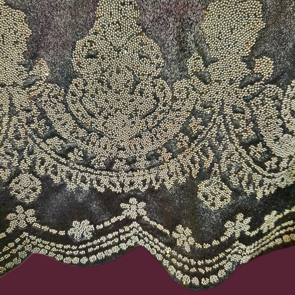 Y2K Babydoll Halter Top Bronze Glitter Metallic XL Party Cocktail Going Out Top - Picture 6 of 9